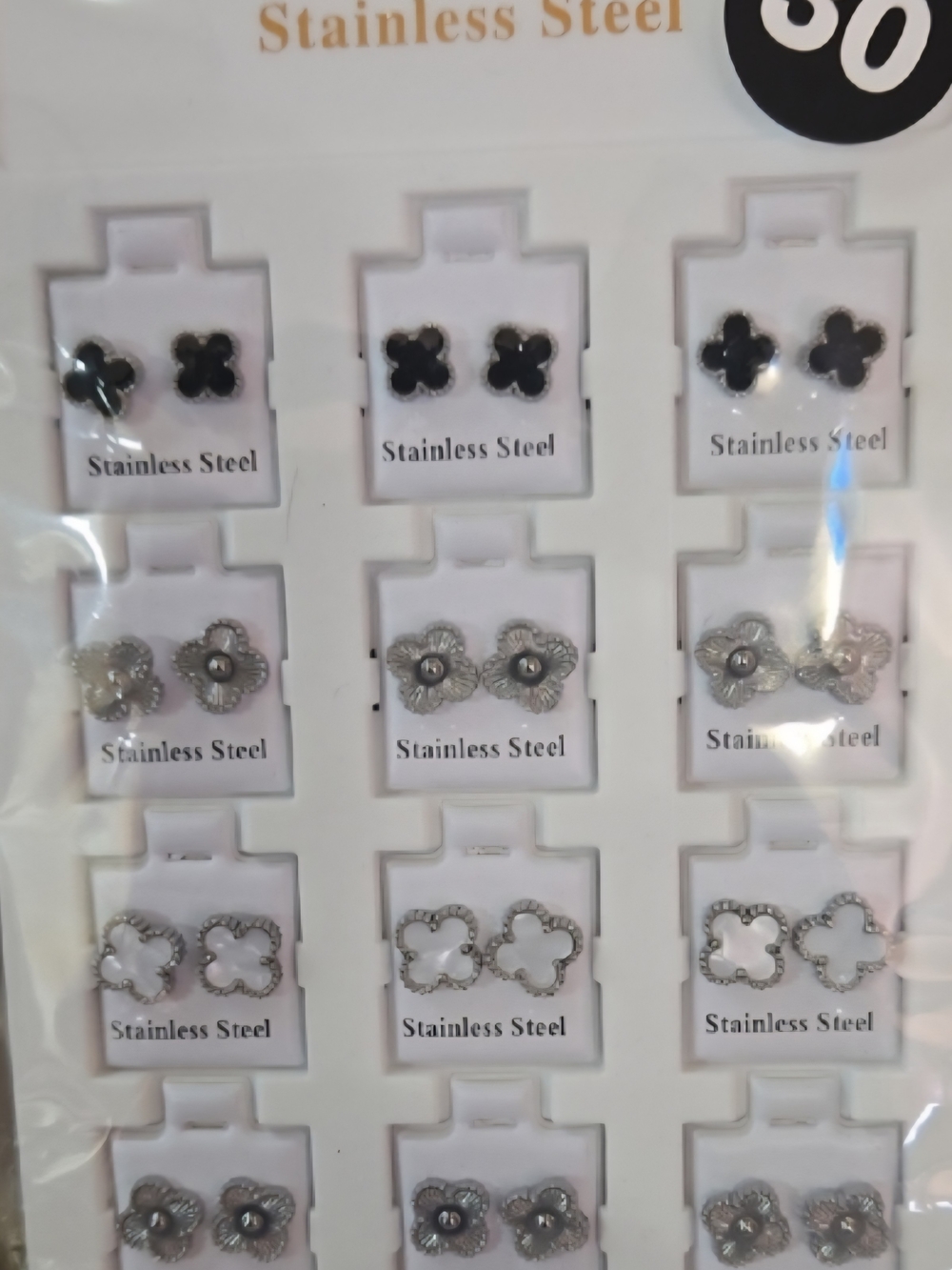 Pick 1.. Women’s Flower Stud Earring Set - Silver